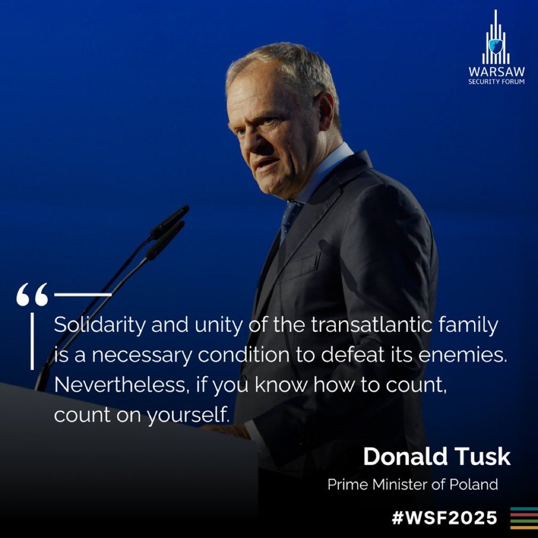 DSGashiRKS's tweet image. Minister @EjupMaqedonci begins his visit in Poland to speak and take part in @WarsawForum 2025. Freedom is never free and #DividedWeFall indeed, so #Kosova is here as part of a strong and united Europe of solidarity, in partnership with Poland. #WSF2025