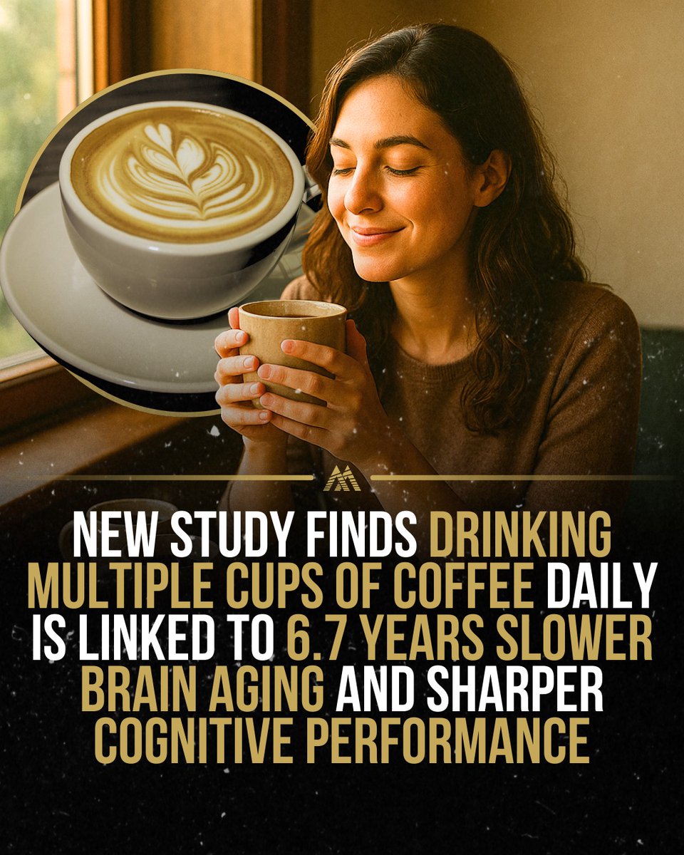 Study in the Journal of the American Heart Association found that people with atrial fibrillation who drank over five cups of coffee a day had a “cognitive age” nearly 7 years younger than lighter drinkers.