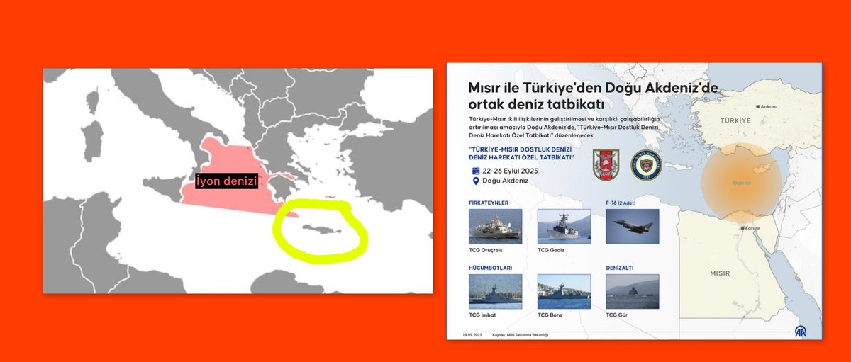 Türk Dışişleri ve Türk Silahlı Kuvvetleri çok iyi çalışmış dersine :)) Süper ya..

İtalya ile İyon denizinde tatbikat yapıldı..

Mısır ile Ege, Doğu Akdeniz'de tatbikat yapıldı..

Şimdi de Lübnan ile göstermelik tatbikat yapılıp Sumud filosu an ve an takip ediliyor.

hiçbir şey