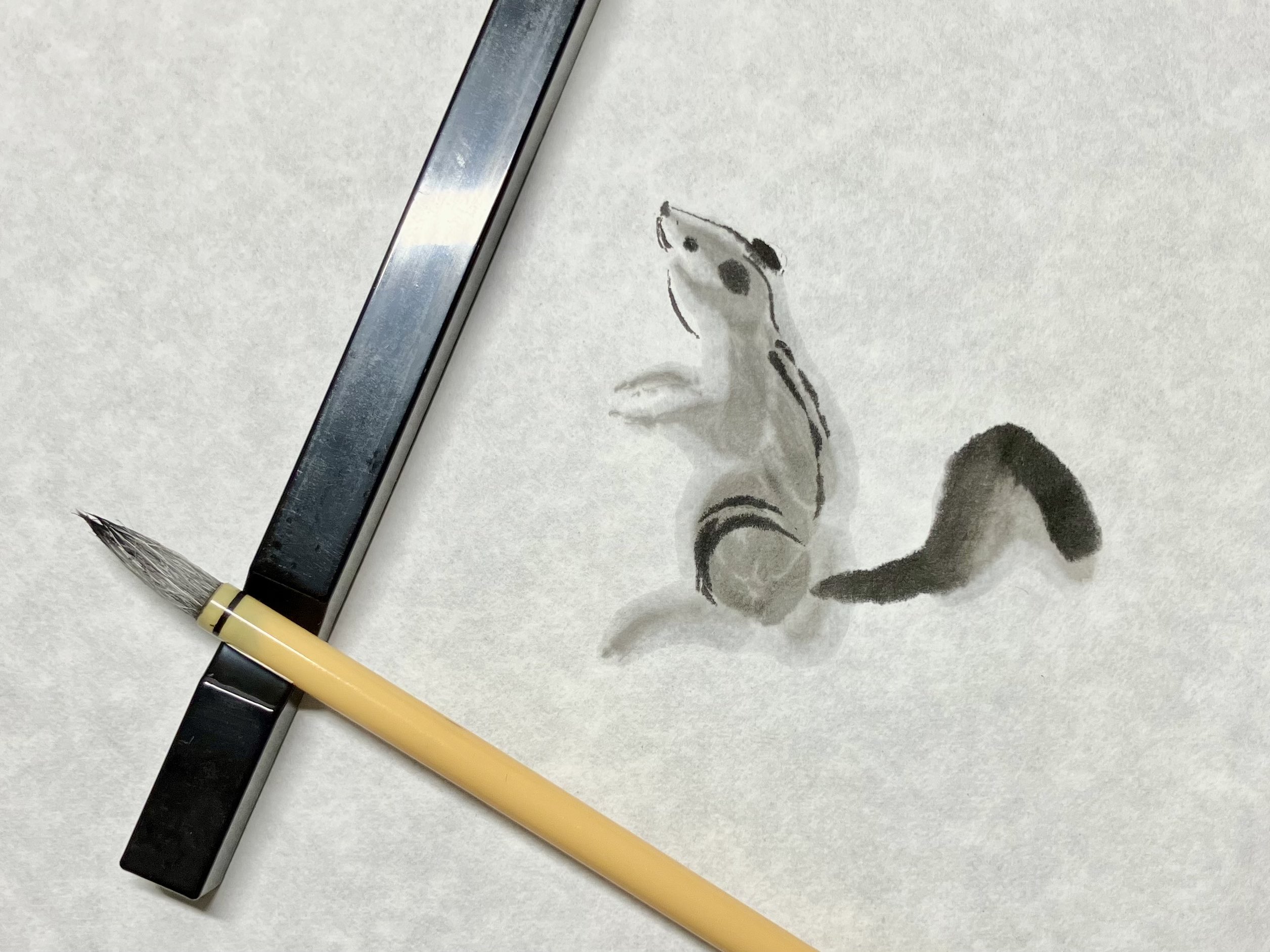 親子の散歩 水墨画27✖️25 水墨画 - Search / X