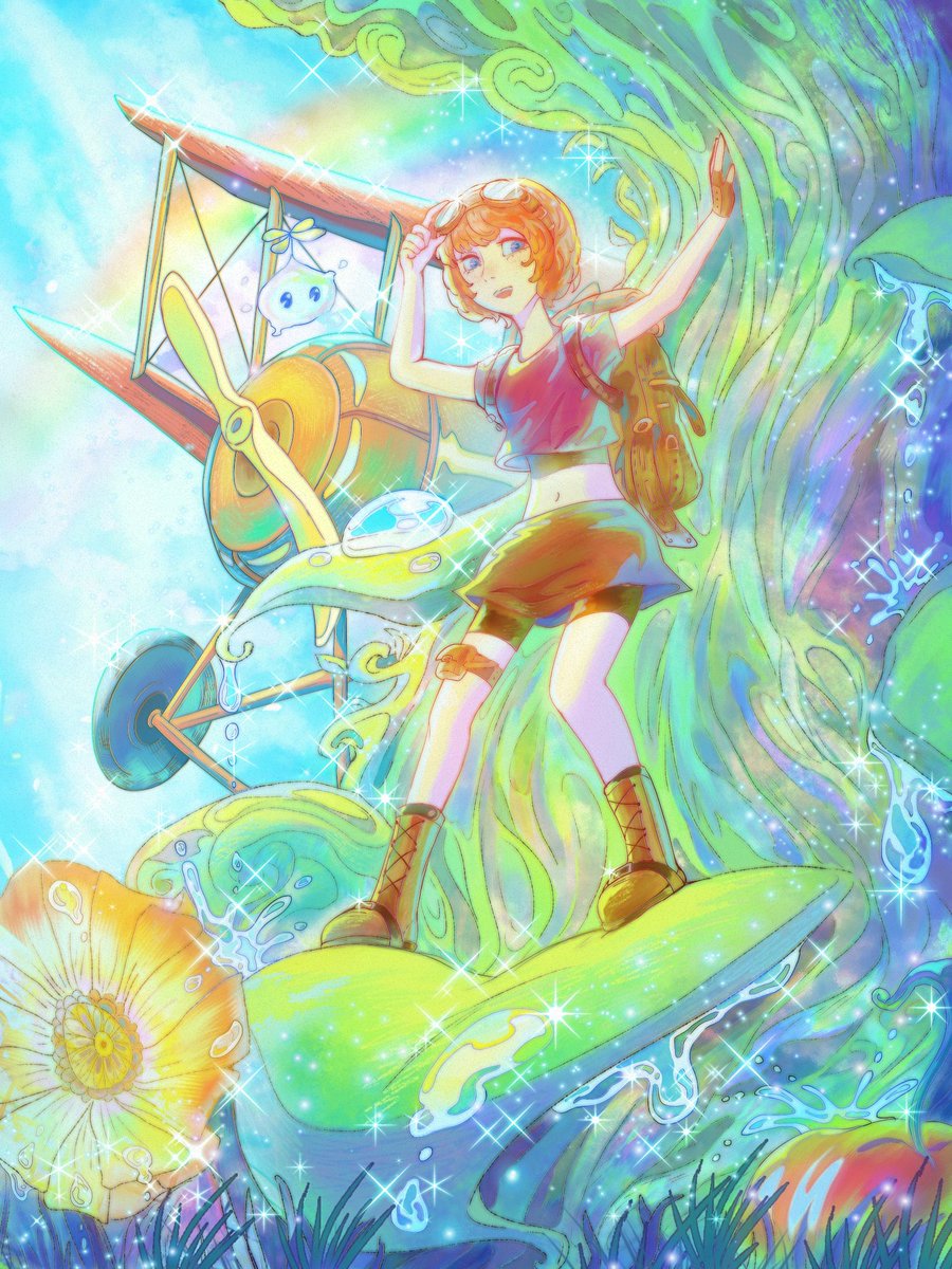 XhinjaneA's tweet photo. Brand New World 🌱🎒🌼🛩️
#art #artist #illustration #fantasy #colorful #oc #digitalart #fantasyart #flower #plants #planets #planes #leafs #toy #adventure #pilot #seedlings #bean #rainbows #raindrops #sparkled #stardust #sky https://t.co/W3dT3hB3c8
