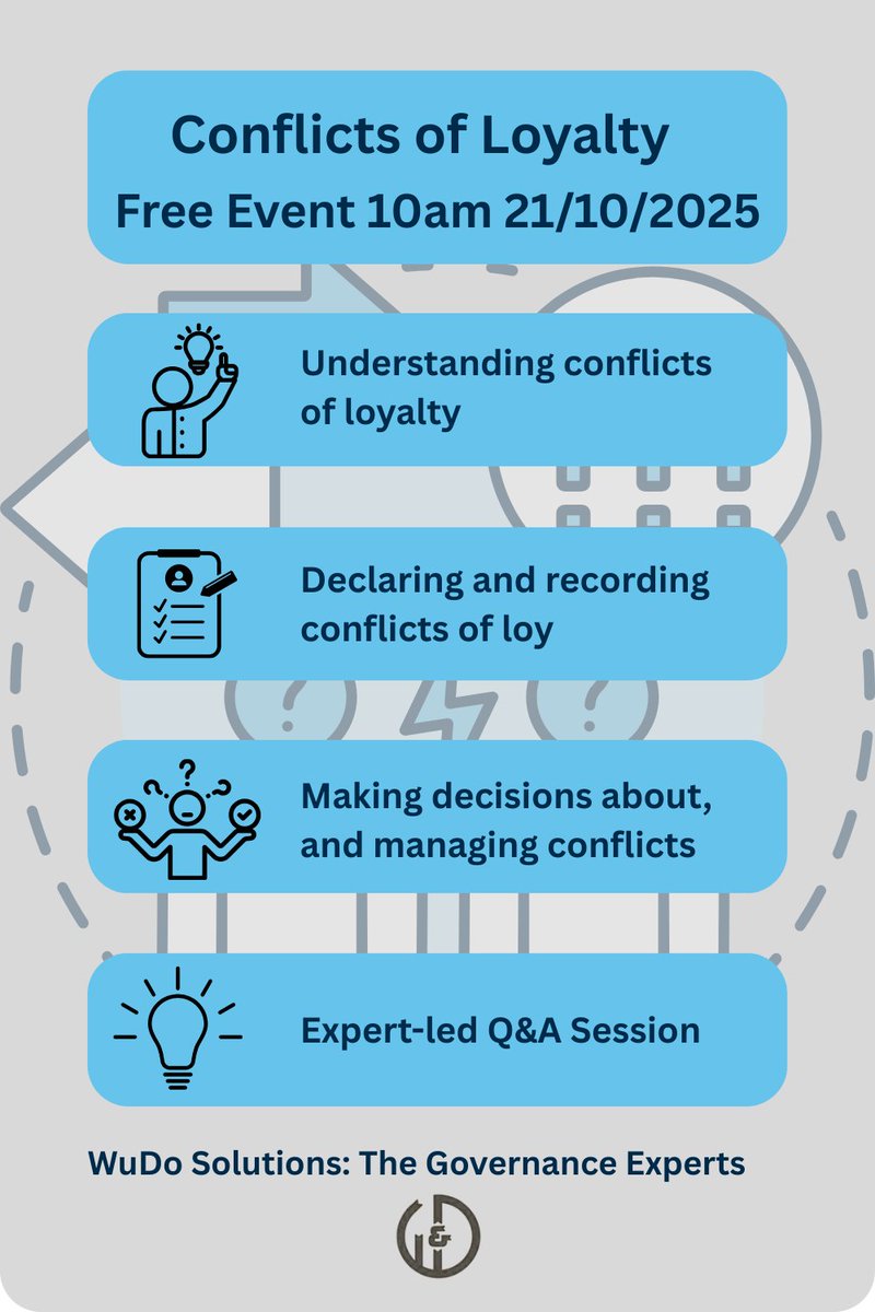 If you're in HR, a line manager or a senior leader you will know the challenge of conflicts of interests. Among the hardest are conflicts of loyalty. That's why we've created this #masterclass to help you understand this complex topic. Find out more:

wudo.solutions/events/conflic…