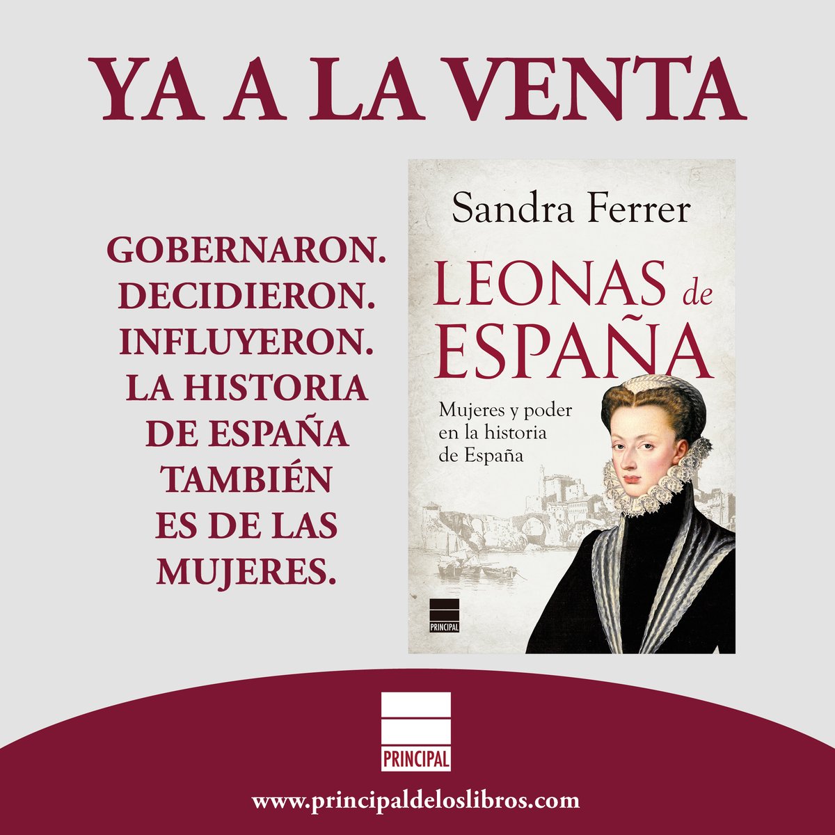 Principal Libros (@principallibros) on Twitter photo Ya en librerías!
No te pierdas  el nuevo libro de Sandra Ferrer, "Leonas de España" ✍
La autora devuelve el protagonismo a las mujeres y destaca su lucha por ejercer poder e influencia a lo largo de los siglos en España 📖 
#leonasdeEspaña Ya en librerías!
No te pierdas  el nuevo libro de Sandra Ferrer, "Leonas de España" ✍
La autora devuelve el protagonismo a las mujeres y destaca su lucha por ejercer poder e influencia a lo largo de los siglos en España 📖 
#leonasdeEspaña