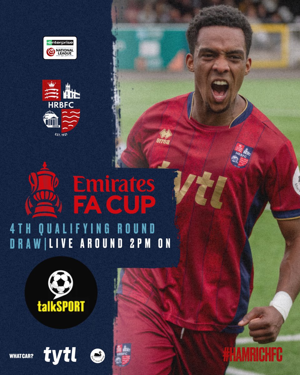 📻Be sure to tune in to <a href="/talkSPORT/">talkSPORT</a> at 2pm TODAY to see who we draw in the next round of the <a href="/EmiratesFACup/">Emirates FA Cup</a>!