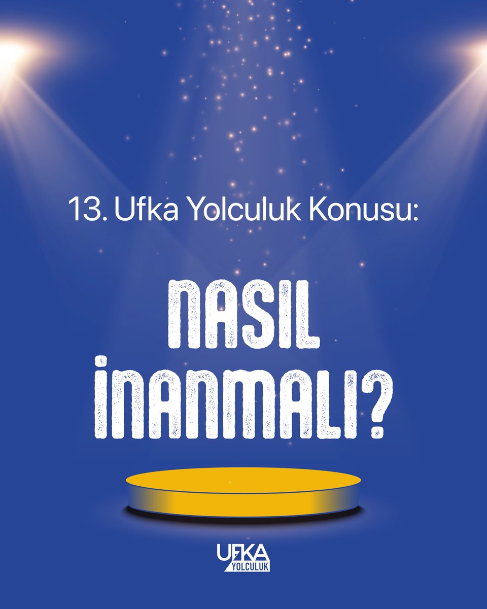 uy_bilecik's tweet photo. 13. Yolculuğumuzun konusu belli oldu. 😊

Ufka Yolculuk bu sene “Nasıl İnanmalı?” teması ile sizlerle… 🚀

#13ufkayolculuk #nasılinanmalı https://t.co/rftxKL5cpW