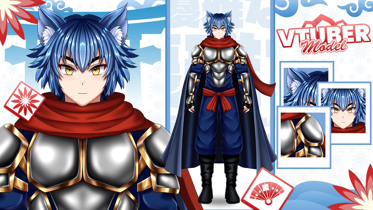 KazeInku's tweet image. I’ve just finished the VTuber design for a Wolf Demihuman 🐺⚔️✨

Really enjoyed working on the mix of fierce warrior vibes and cool fantasy aesthetics!

#VTuber #VTuberDesign #VtuberModel #Live2D #VtuberCommunity #VtuberArtist #artmoots #AnimeArt #OCDesign #VtuberEN
