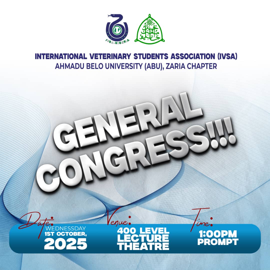 Come early, come prepared, and let’s move IVSA ABU forward together.👏🎉