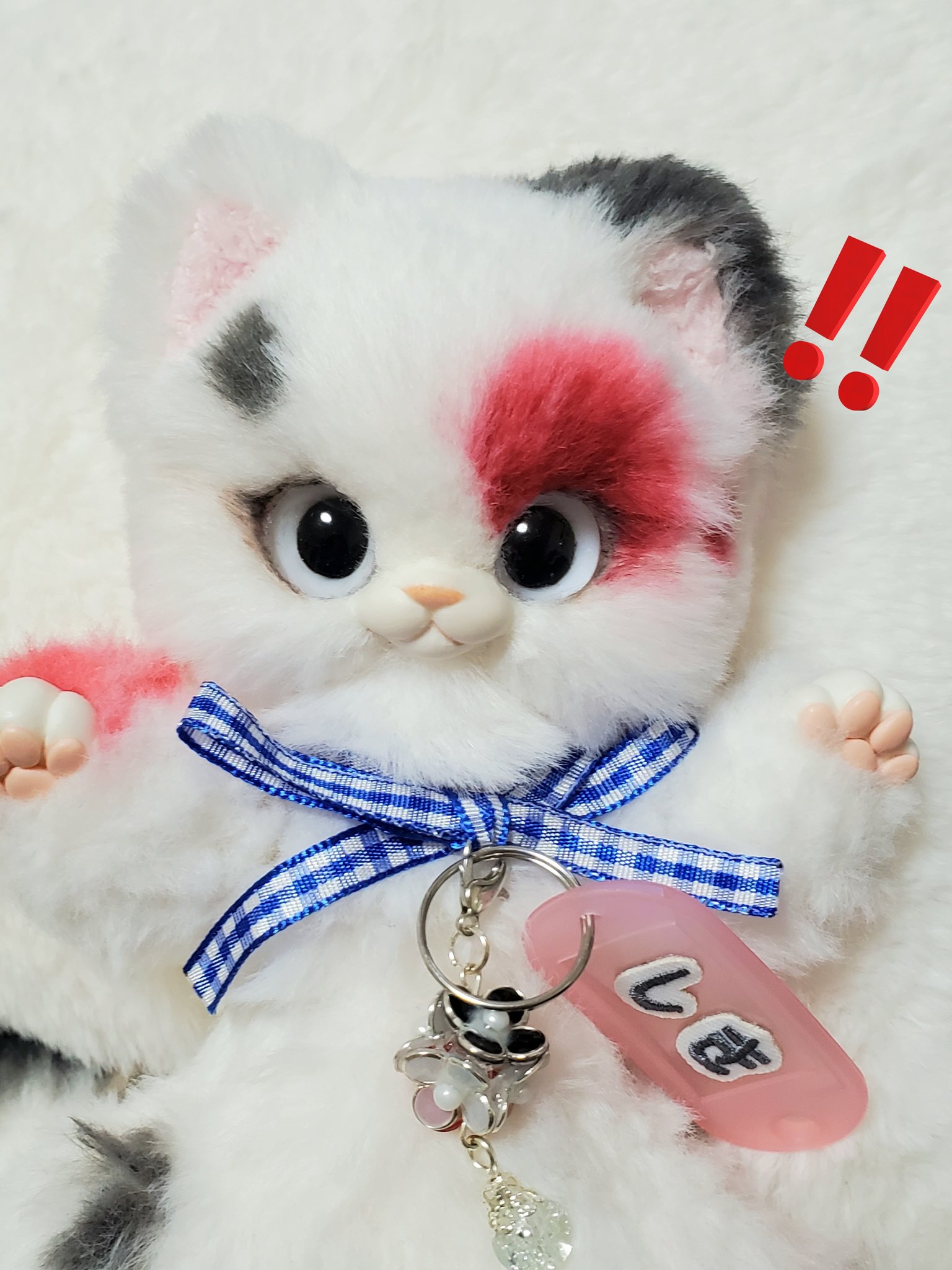 Ωぽたぽた工房Ω 鯉カラー 三毛猫 着せ替えセット ハンドメイド アートドール Ωぽたぽた工房Ω 鯉カラー 三毛猫 着せ替えセット ハンドメイド