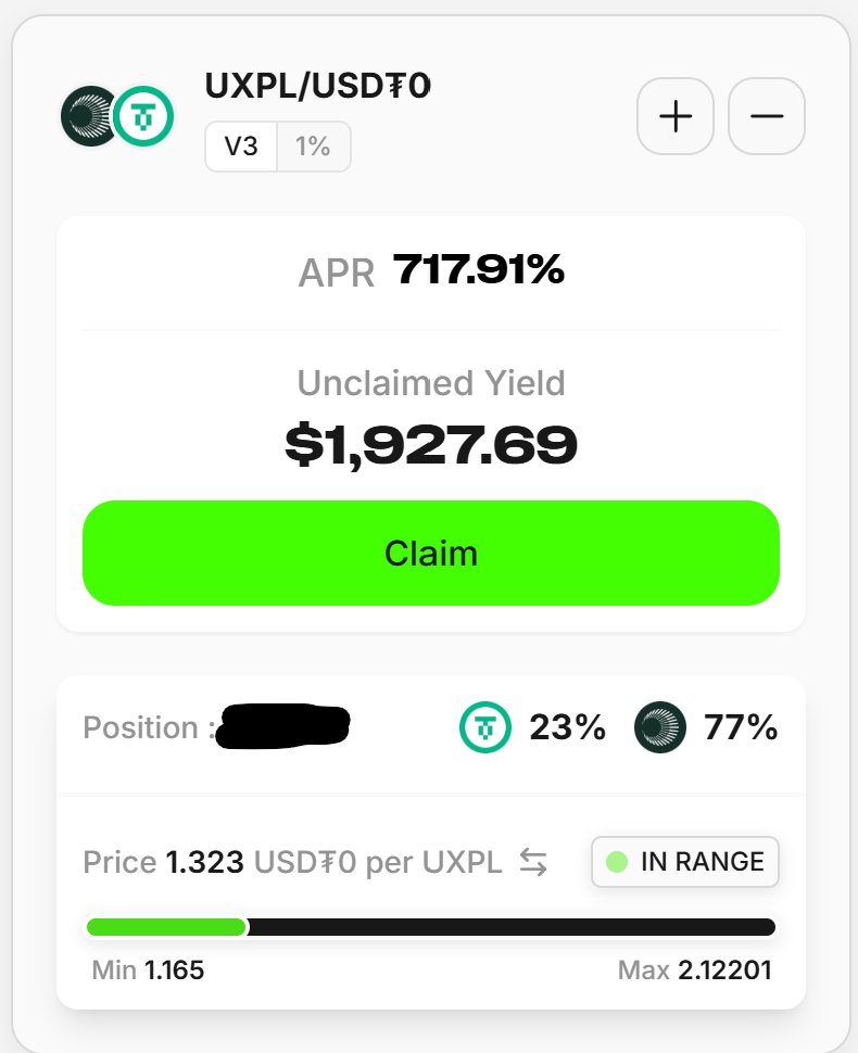 AlgorithmicBot's tweet image. getting towards lower end of the range. now I am glad I have hedged this, at least, partially
still IL far exceeds the yield we have made in fees + my hedge
if we do get a small bag of xpl here, then I will just hold until it bounces towards our entry (if it ever does😅). with…