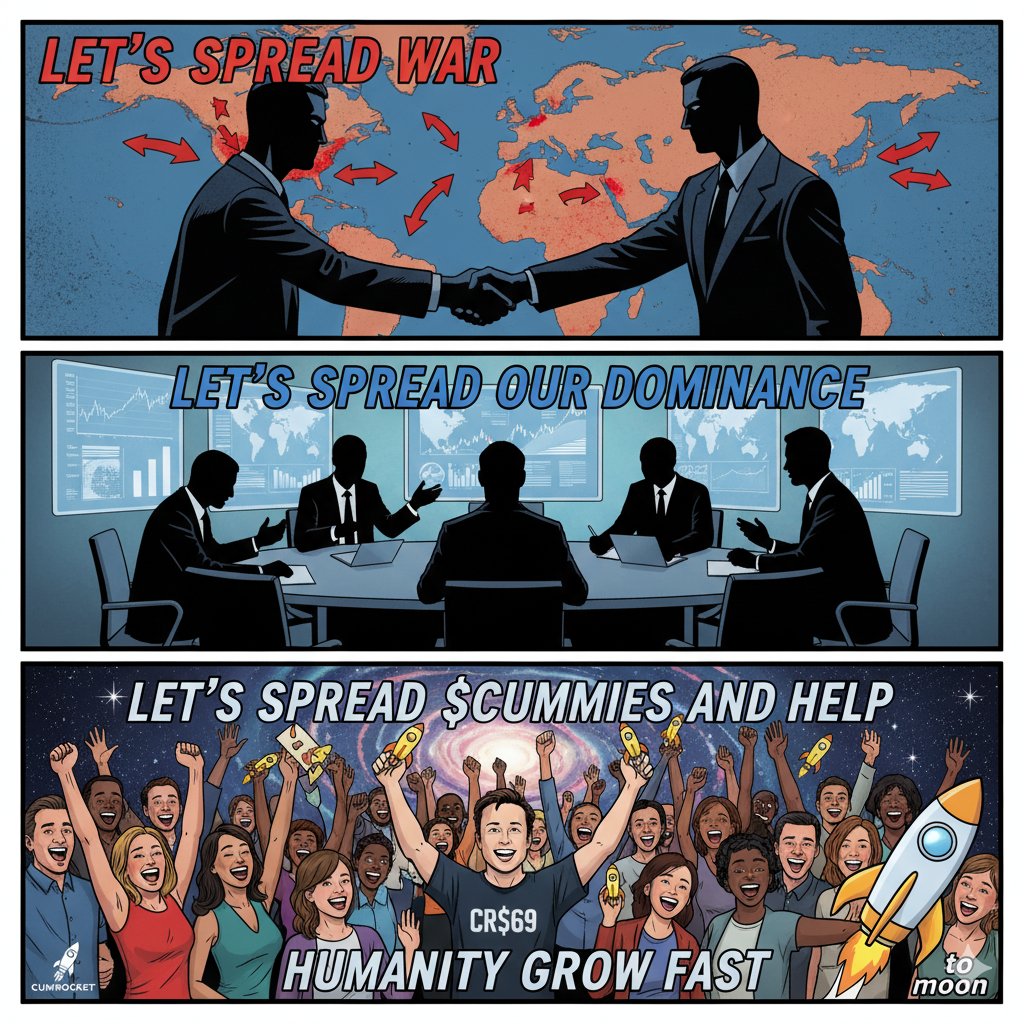 CryptoCUMmander's tweet photo. In an uncertain world, one thing must continue: growth. Forget the geopolitical drama, we know the only true way to solve the crisis. 😜

@CumRocketCrypto  is the future. $CUMMIES is the only currency that fuels global population growth.  😉 @elonmusk @cb_doge https://t.co/i99N0LD4g1