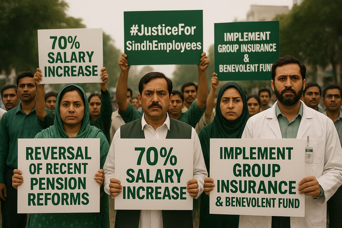 aleeeasif's tweet photo. #JusticeForSindhEmployees https://t.co/9r9VJbvUD9