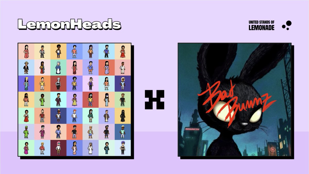 LemonadedApp's tweet image. LemonHeads X @badbunnz_ Exclusive Mint Window begins at 9AM ET today! 

Final few hours left for @TheFluffleNFT private mint access for Lemonheads.

Squeeze! #makelemonade 🍋💛