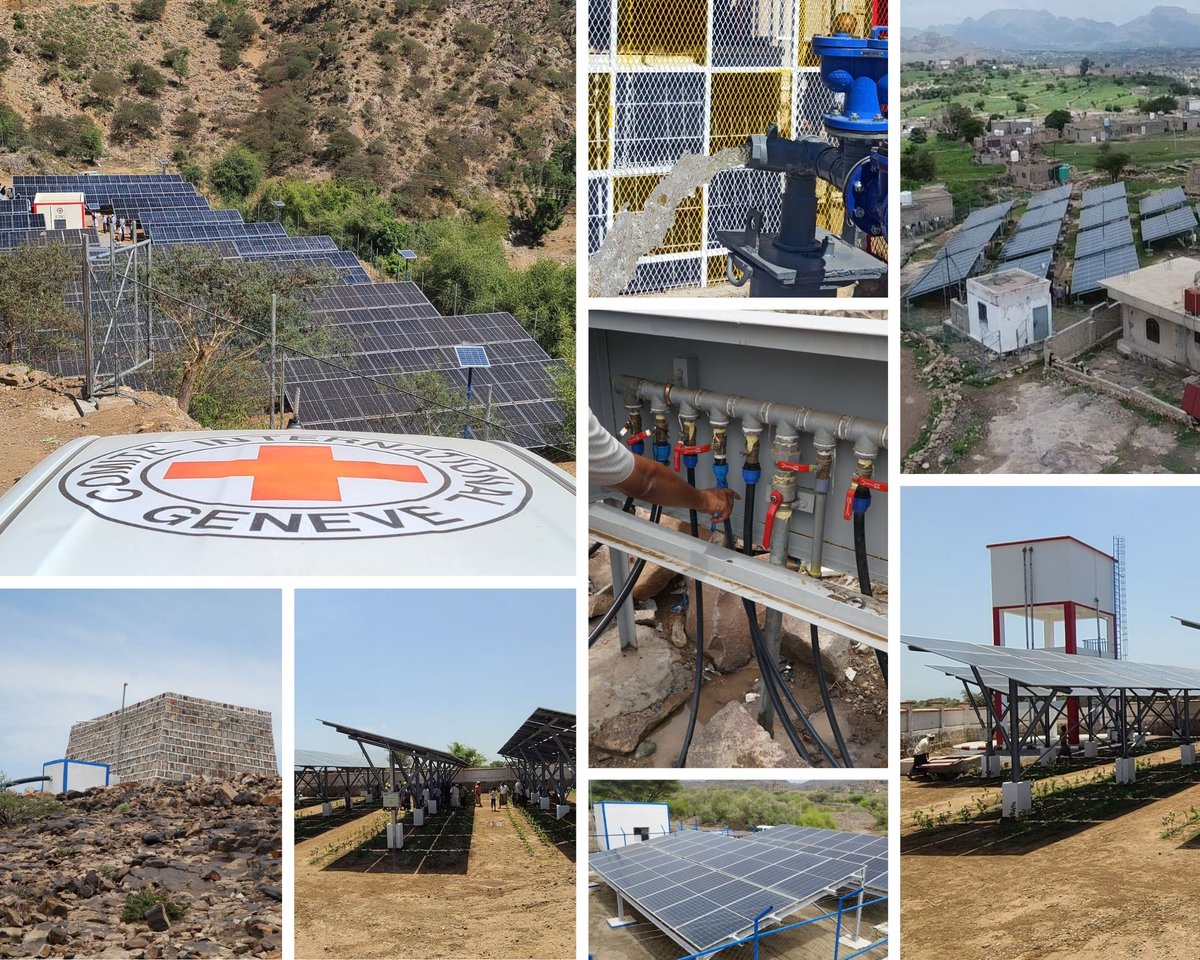 ICRC_ye's tweet photo. In #Yemen, conflict🔥and climate change🌍are worsening access to clean water

ICRC teams are working to provide water💧to affected communities.
In the first half of 2025, ICRC water projects reached around 390,000 people across the country.

🚰Access to water is everyone’s right. https://t.co/4B5DgBOkAz