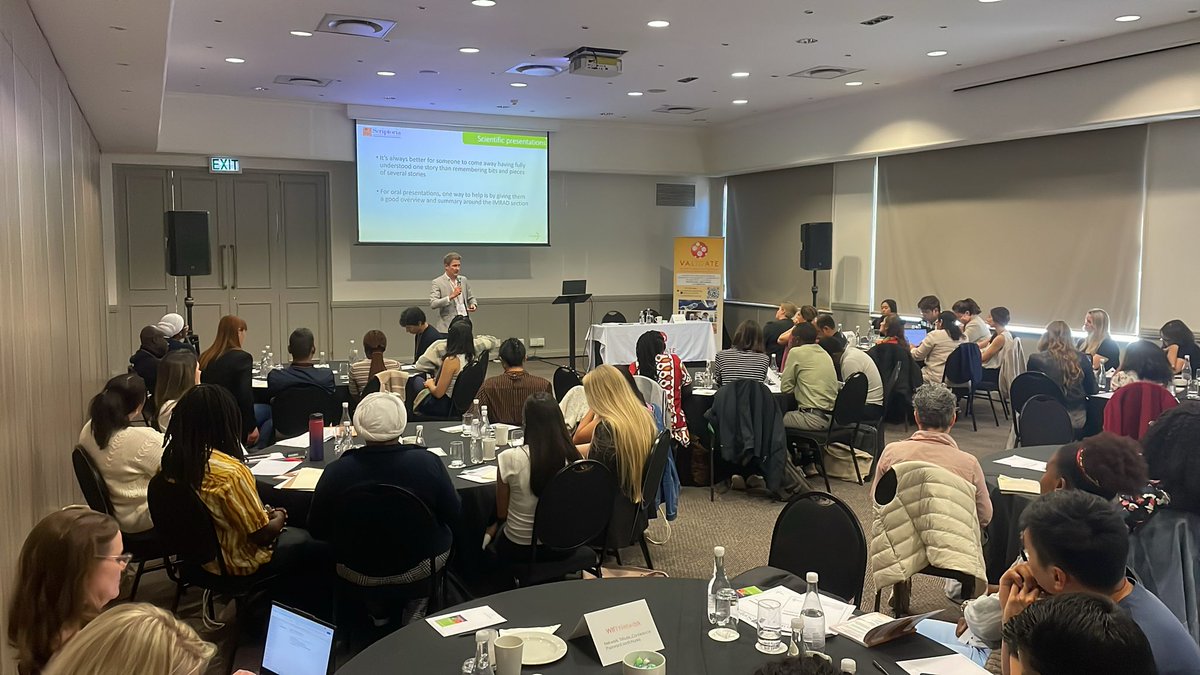 NetworkValidate's tweet photo. The VALIDATE Annual Meeting 2025 is underway!
We kicked off with the ECR Workshop on Professional Skills for Vaccine Researchers, led by Nick Burger of Scriptoria.
Great energy so far from early career members connecting in Cape Town! ๐
#VALIDATE2025 #ECRWorkshop https://t.co/GBNcOzmMZ8