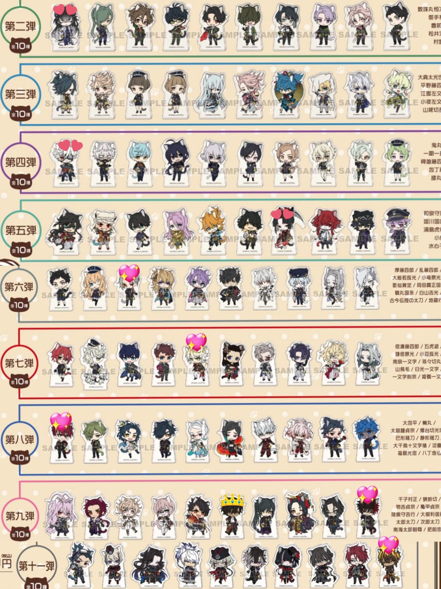 【交換/譲渡】 刀剣乱舞 刀猫男士 きつね装備 木ーチャーム アクリルブロック

譲)🐱燭台切★ 孫六★ 薬研★ ソハヤ 宗三  髭切★ 鯰尾
🦊蜂須賀 膝丸★ 燭台切★ 鬼丸 
木 富田 宗三 蜂須賀 不動 蜻蛉切

求)童子切(仮)&gt;&gt;画像4👑&gt;&gt;💕≧💖&gt;500円＋送料(無印のみ)

⬇️