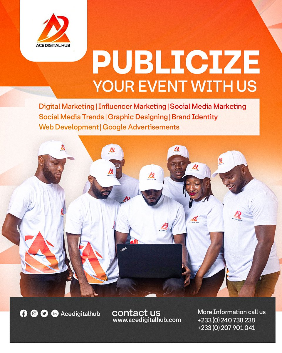 New Week, fresh goals! 👏🏽

Your brand deserves the spotlight✨

From digital marketing to influencer marketing, social media trends, graphics, branding, web dev &amp; Google ads — we’ve got you covered.

Patronize our services and let’s win together 💡 
#AceDigitalHub
#LetsGoViral