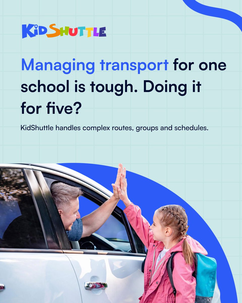 KidShuttleApp's tweet image. Handling transportation for just one school can feel like a full-time job.

Multiply that by five &amp;amp; you’ve got a headache no one wants.

What if you could manage all your routes &amp;amp; schedules from one place?

Book your free demo:

kidshuttleapp.com/Contact-Page

#transportationsoftware