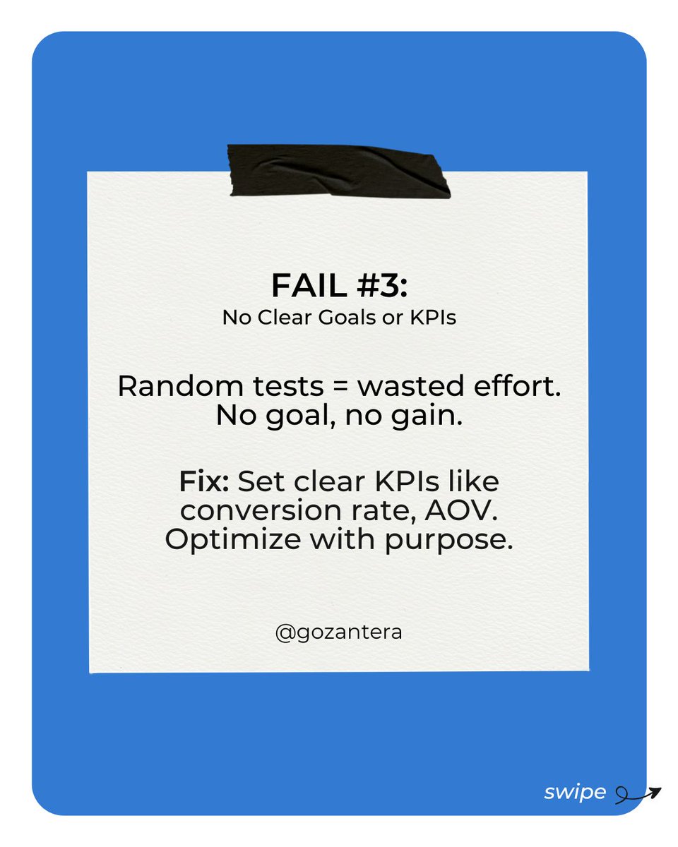 ZanteraGo's tweet image. Are these CRO fails costing you sales? Fix them fast with data-backed CRO hacks that actually convert! 🚀 

#CROtips #ConversionOptimization #DataDrivenMarketing #CROstrategy #BoostSales #UserExperience #MarketingGrowth #EcommerceSuccess #Zantera