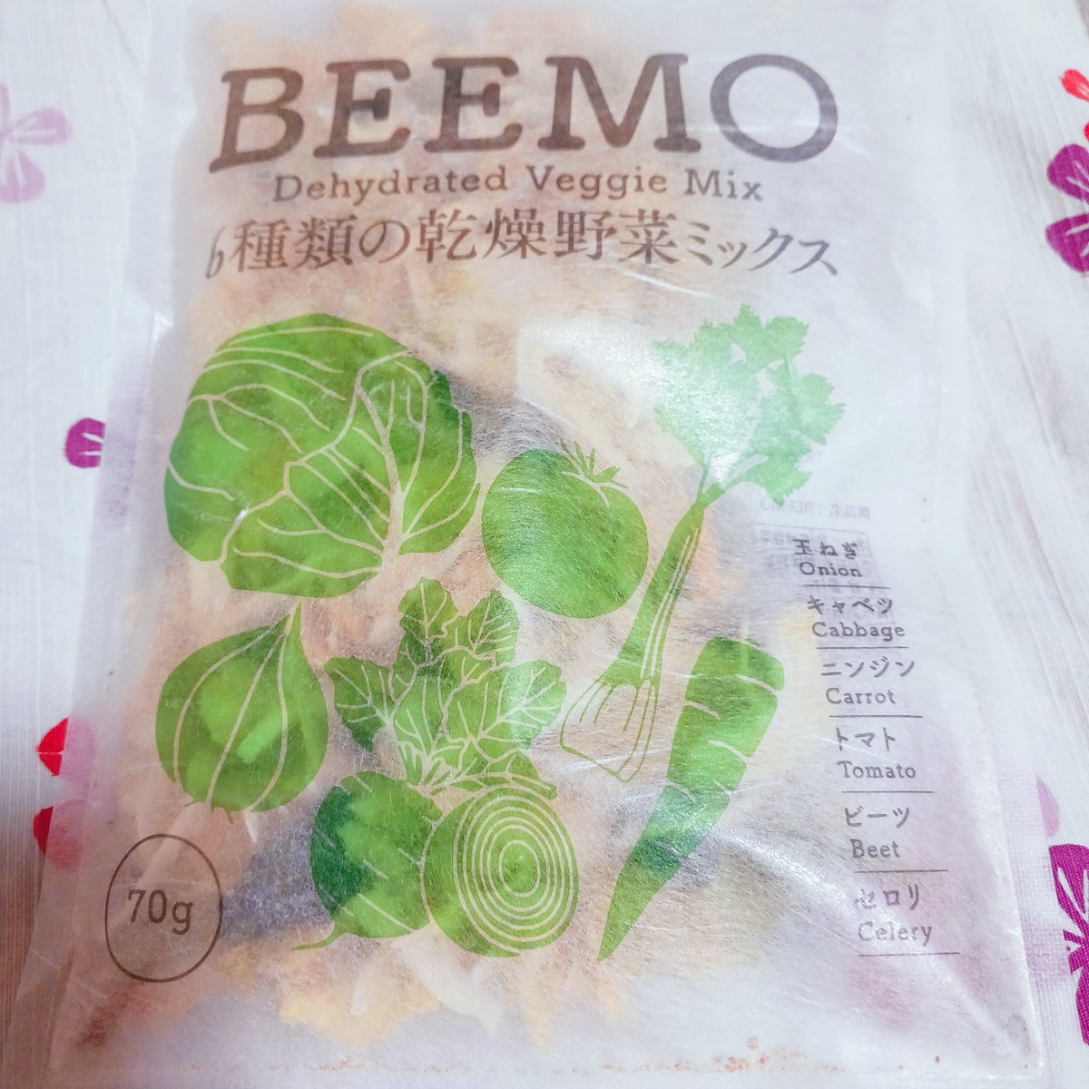 yuseirinfa's tweet photo. #当選報告
#BEEMO (乾燥野菜ミックス)様のInstagramプレゼントキャンペーンより、下記を頂戴しました。
◆BEEMO 6種類の乾燥野菜ミックス(70g)
水やお湯で戻すのはもちろん、汁物やパスタにそのまま加えても。便利な食品を試せて嬉しいです。ありがとうございました。
#ビーモンド 合同会社様 https://t.co/ht5q7tEICu