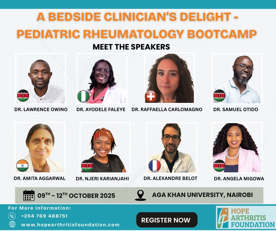 Millions of children. Less than 1 pediatric rheumatologist. 🚨

We’re changing this through the Paediatric Rheumatology Bootcamp 💡

 👉 Join us &amp; bridge the gap! hopearthritisfoundation.com/bootcamp-regis…