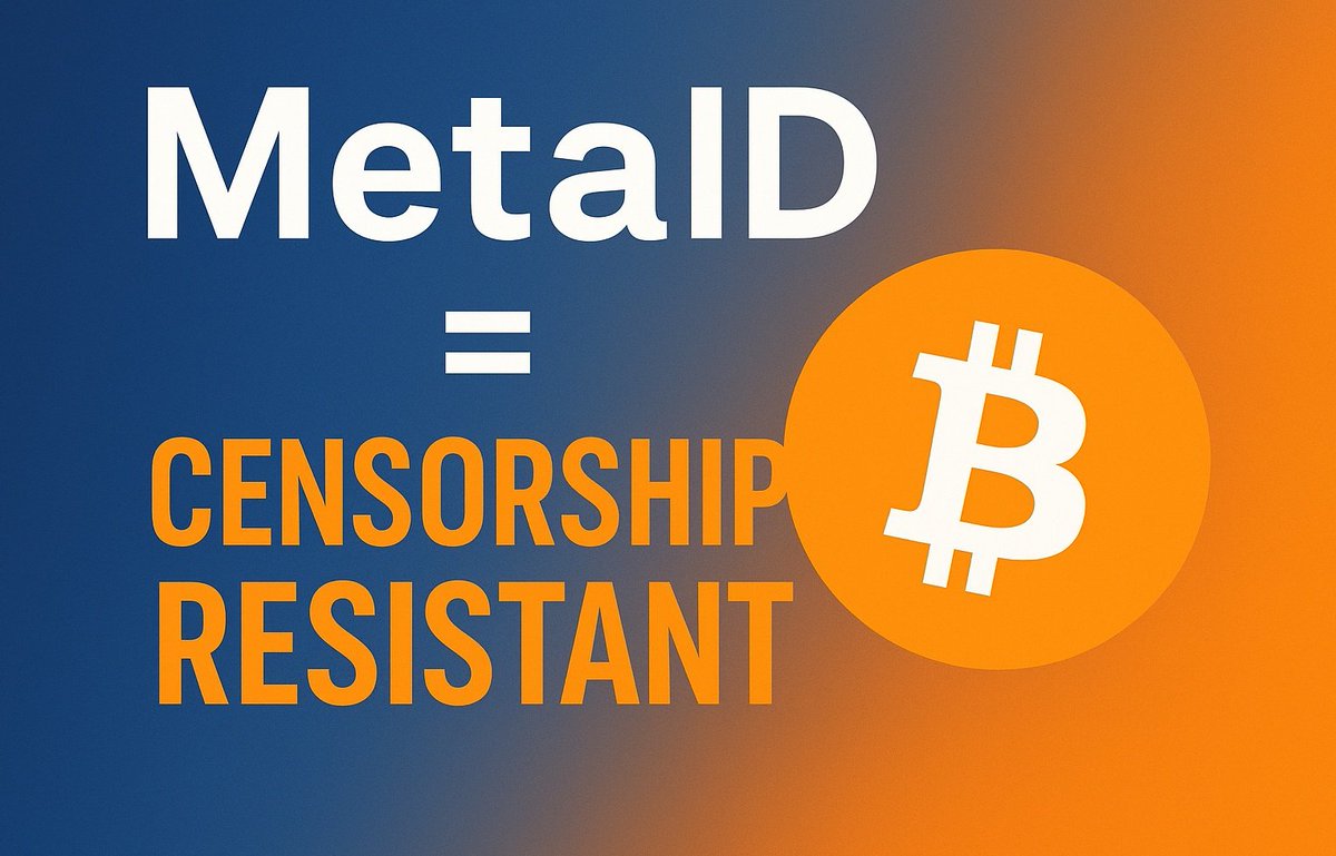 MetaID_PGD's tweet photo. Imagine owning your digital identity forever. With MetaID, your identity is decentralized,
censorship-resistant, and fully yours. This is what true digital freedom looks like🔥

Try out @idchat_io - 100% decentralized messaging app built on Bitcoin powered by @MetaIDio https://t.co/wdNYIJZ61M