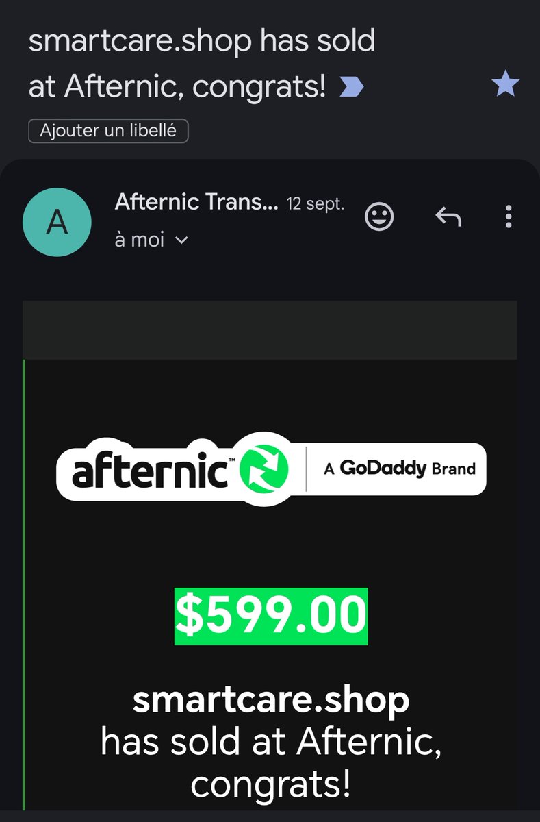 mrbrahimfilali's tweet photo. الحمد لله 🤲🏻
💥 Another sale!
https://t.co/LpUItmLock sold for $599 via Afternic 💰
Big thanks to @afternic and @spaceschip for the smooth transactions 🙌
#DomainSales #DomainNames #Afternic #SpaceChip #ShopDomains #DigitalAssets https://t.co/LbdjRum0QL