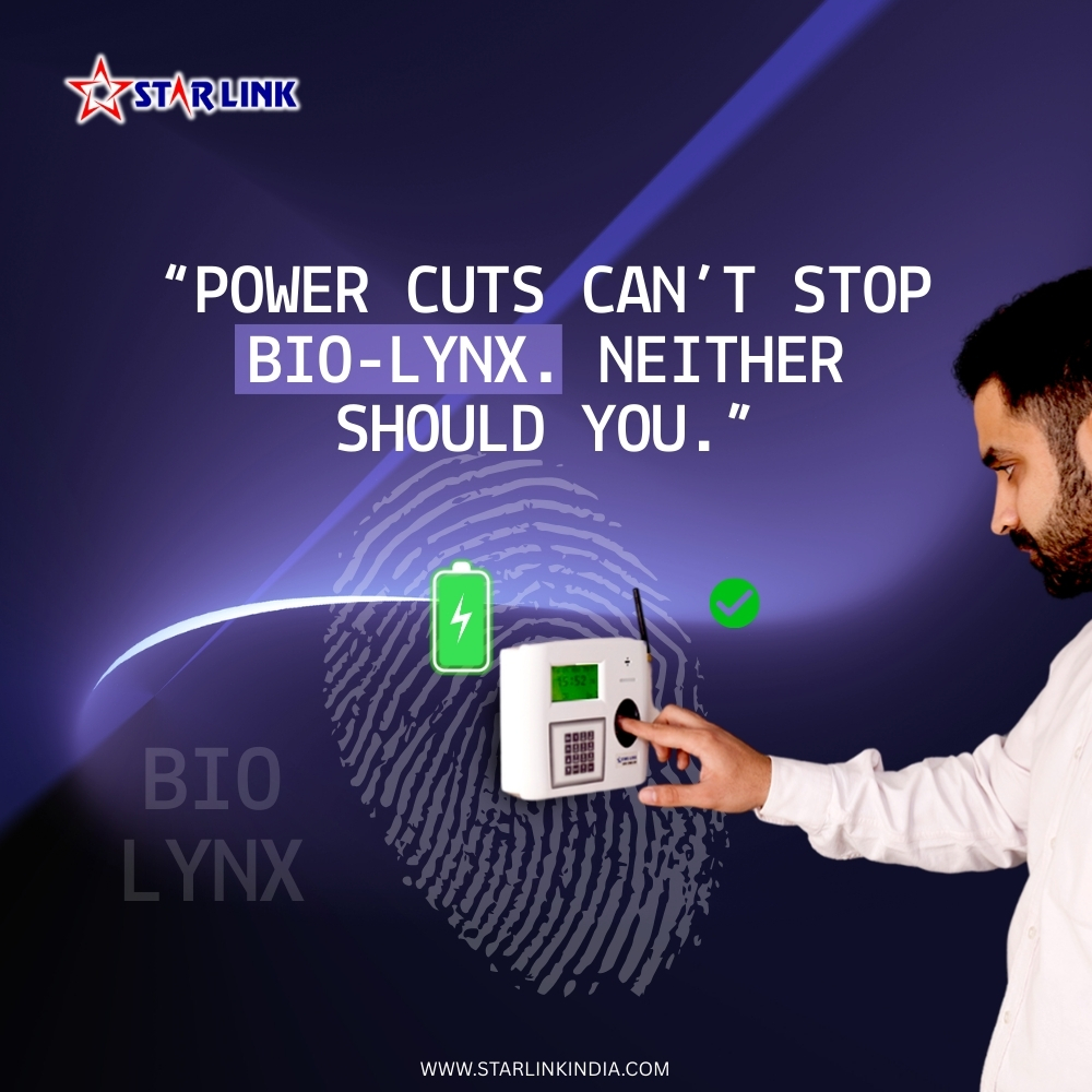 starlinkindia's tweet image. 💡 Power cuts can’t stop Bio-Lynx. Neither should you.

Stay connected, stay secure – no matter what.

starlinkindia.com

#StarLink #BioLynx #BiometricSolutions #AttendanceMachine #AccessControl #SmartTechnology #madeinindia❤️
