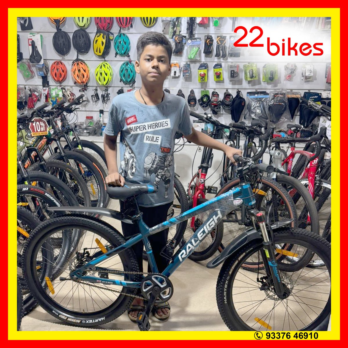 22_bikes's tweet image. 🚴‍♂️✨ Big cheers to our young champ on getting his brand-new Raleigh Non Gear bicycle! 

Keep pedaling strong, little rider – the journey has just begun! 💪🚲💨

#Raleigh #YoungChamp #NewBikeDay #RideWithPride #22bikes #22cycle #22bicycle #22cycles #22bicycles