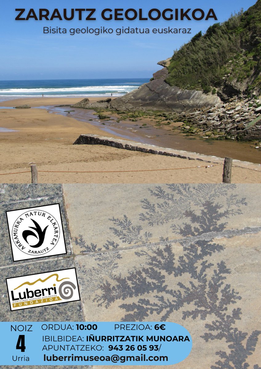 luberrimuseo's tweet photo. Urriak 4ean zatoz gurekin Zarauzko geologia ezagutzera! https://t.co/mNyxM16M1x