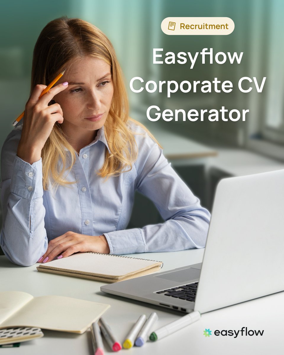 easyflow_ai's tweet image. This publication is dedicated to Easyflow Use Cases in #recruitment.

📌 See all Easyflow Use Cases here: easy-flow.ai/use-cases/use-…

Let’s talk about corporate CVs. Every recruiting team knows how much time it takes to prepare a candidate’s resume in a branded format before sending…