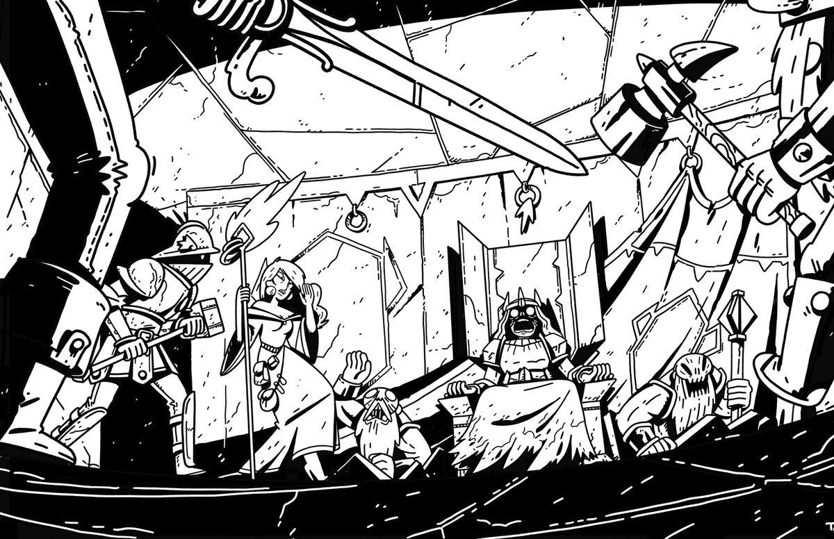 GM, friends! 
Here is one of my fav pieces for Gods of the Forbiden North Vol.2  by <a href="/pulphummock/">pulp hummock press</a>