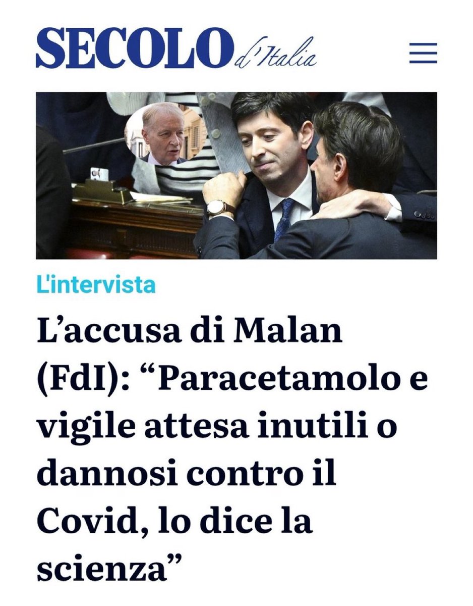 ProfMBassetti's tweet photo. A quale scienza si riferisce Malan? Chi sarebbero gli scienziati che hanno pubblicato questi dati? https://t.co/i13SCX7NhC