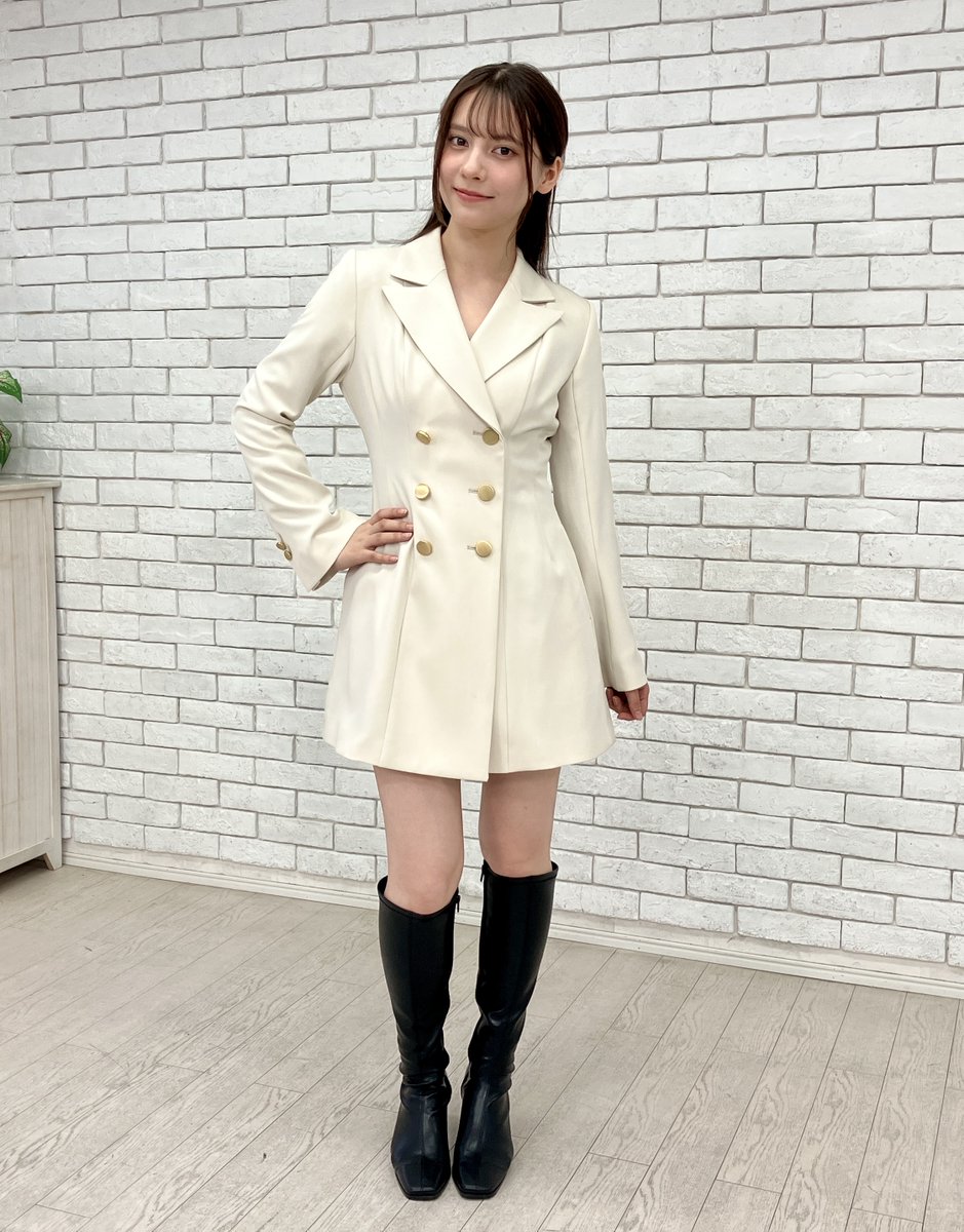 ★ なっちゃん様　現行　マックスマーラ　シャツワンピースチェック❤︎ロゴボタンXL めざましテレビ on X