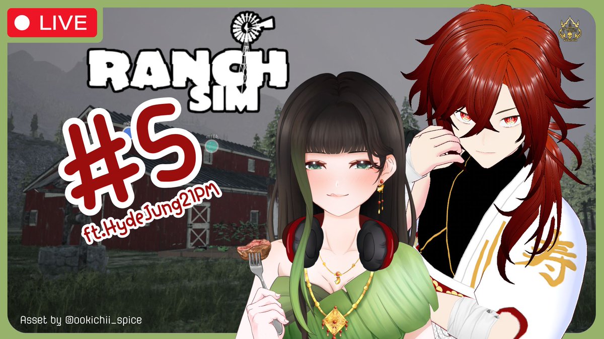 raneetani's tweet photo. 【🔴Ranch Simulator】EP.5 เลี้ยงนานแล้ว เมื่อไรจะได้กิน
เจ้าของฟาร์มสุดหล่อ @hydejung21PM
🗓️29 ก.ย. 2568
⏰ 21.00
🐷 https://t.co/1WNLqd0XR6
---
#VTG13TH #วีผีไทย #วีทูปเบอร์ไทย #VtuberTH #Vtuber #RaneeTani #ตานี #เกมทำฟาร์ม #เกมปลูกผัก #ranchsim https://t.co/IA6UWfSIdz
