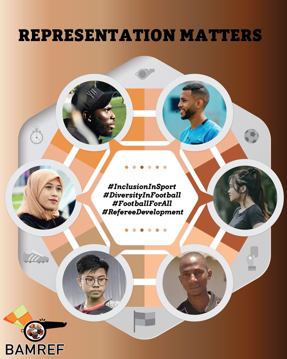 Representation isn’t tokenism — it’s strategy.
Black, Asian &amp; Mixed Heritage referees must have a seat at football’s decision-making table.

Without inclusion → barriers remain.
With it → the game wins. ⚽

We call on <a href="/FA/">The FA</a>, <a href="/FA_PGMOL/">PGMO</a> &amp; the football family to join us and continue