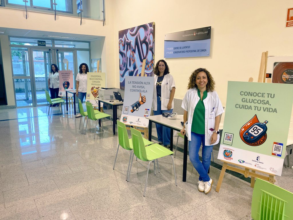 Cardiocastmanch's tweet photo. Iniciando la jornada para pacientes y familiares en Puertollano #DíaMundialDelCorazón
@CardioPuerto @GAI_Puertollano https://t.co/TS4Pmkik3v