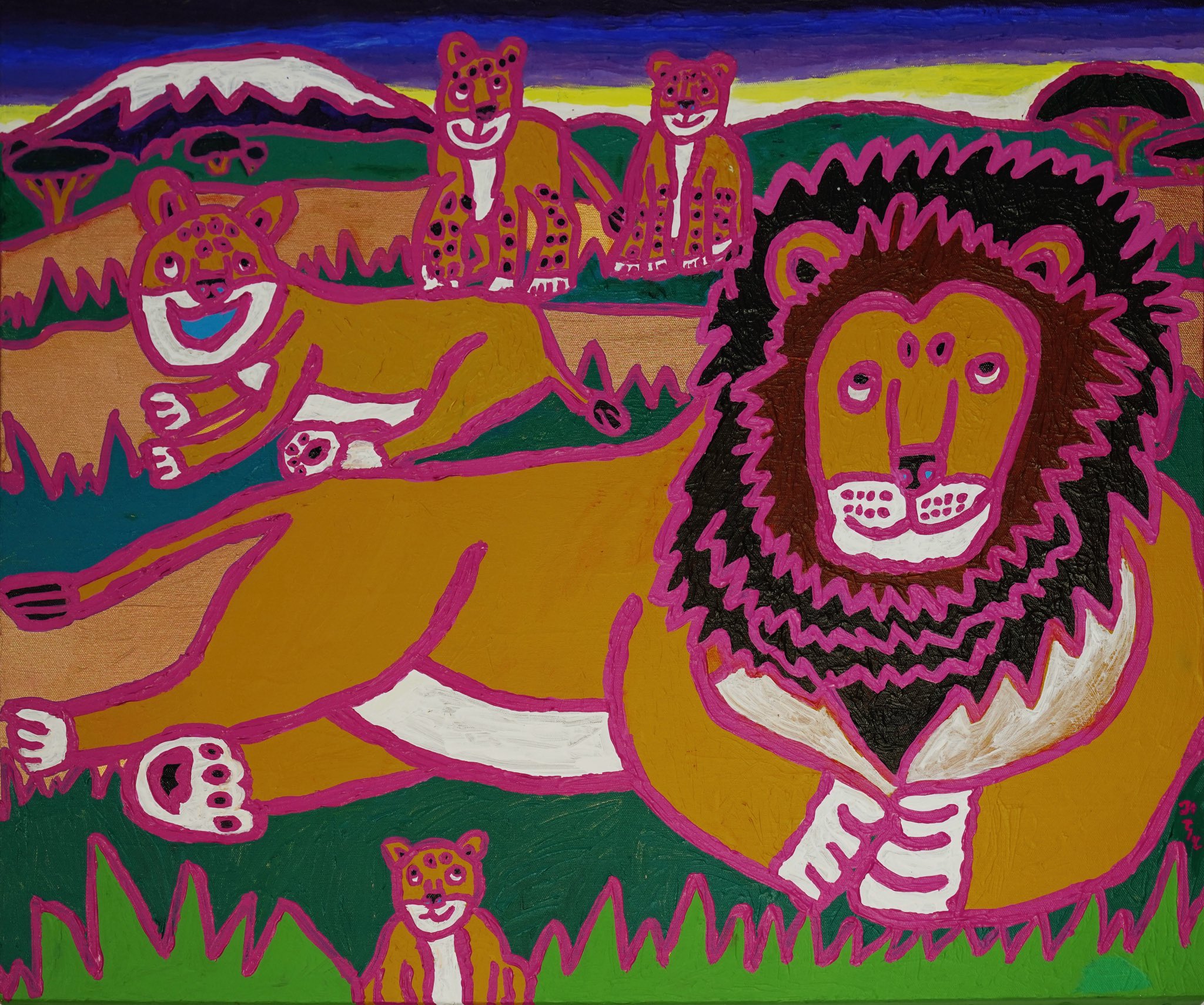 原画【ライオン】 LION」 by TOMOYA｜Artmeter｜暮らしを彩るアートが