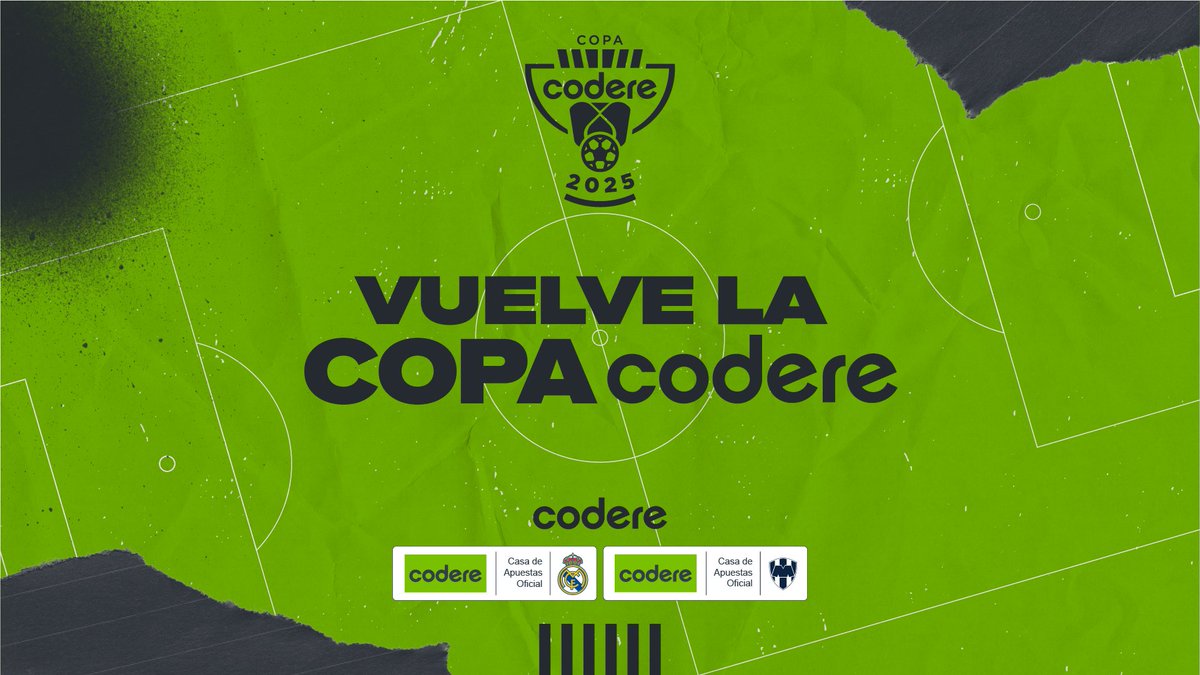 ⚽️Vuelve la Copa Codere México al estadio mundialista de Rayados de Monterrey.
🎉Tras el éxito de la edición de España, llega a México la 4ª edición de este innovador torneo de emocionantes desafíos de deporte y entretenimiento. 
grupocodere.com/web/guest/w/vu…