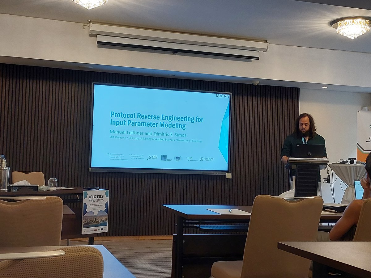 Project_INTACT's tweet image. Breakthrough in security testing! @SBA_Research presented at IFIP-ICTSS 2025 a tool to reverse engineer network protocols, automating CT/CST for closed-source systems and boosting @Project_INTACT&apos;s goals.

🔎Relevance:  ow.ly/3Yga50X3rBf
📑Paper: ow.ly/6jJ250X3rBg