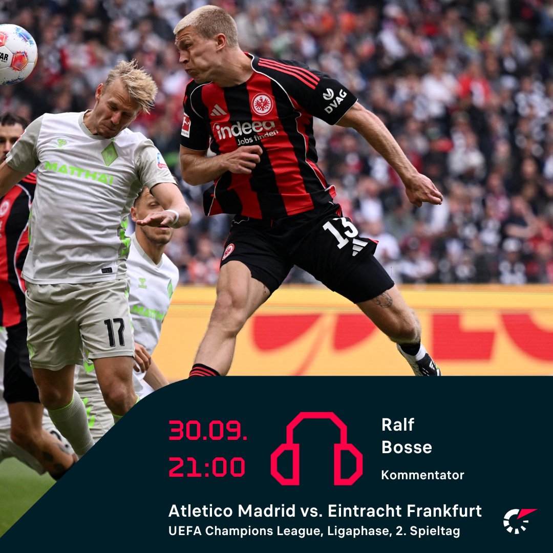 Meine Reporterwoche: Heute <a href="/premierleague/">Premier League</a> Welches Spiel? Guckst Du hier ralfbosse.de/termine Di <a href="/Atleti/">Atlético de Madrid</a> <a href="/Eintracht/">Eintracht Frankfurt</a> <a href="/ChampionsLeague/">UEFA Champions League</a> <a href="/FlashScoreDE/">Flashscore.de</a> Mi wieder <a href="/ChampionsLeague/">UEFA Champions League</a> mit einem absoluten Knaller. Welches Spiel? Klickst Du hier ralfbosse.de/termine #streaming #fußball