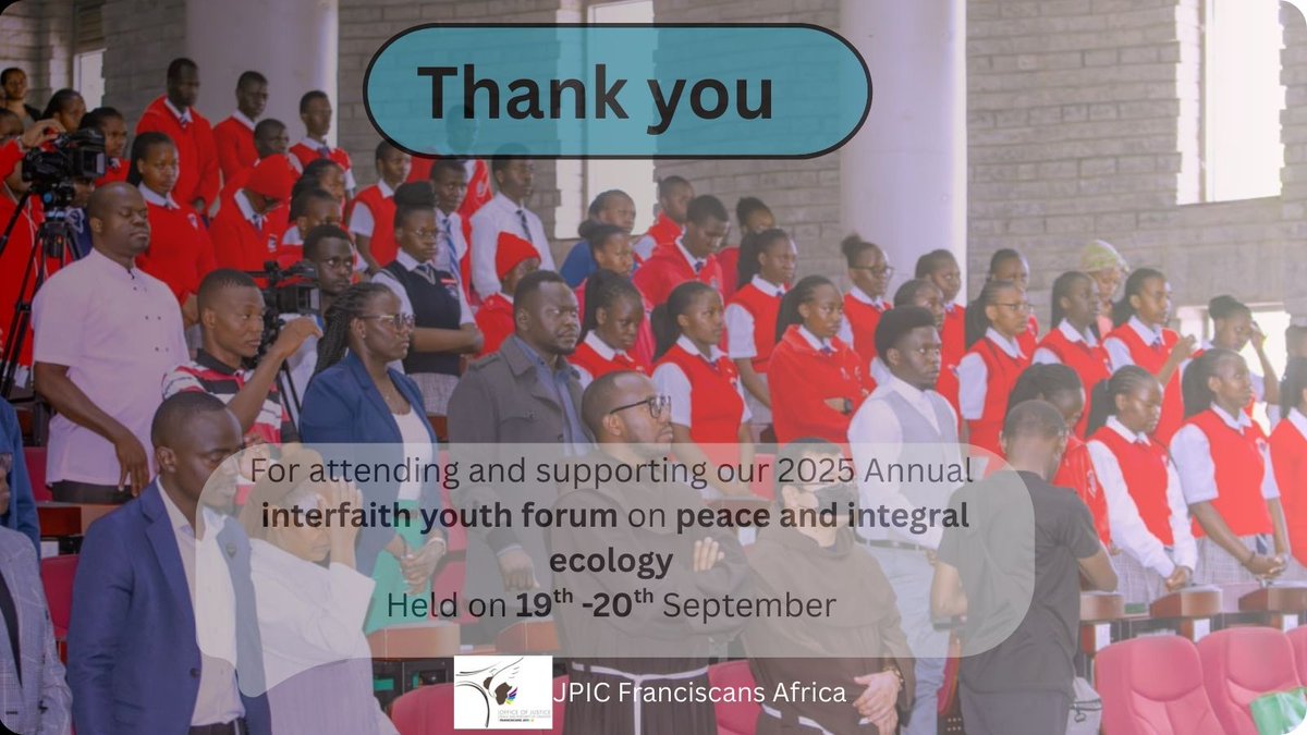 🙏 We are grateful to all partners &amp; participants who joined this year’s Interfaith Youth Forum on Peace &amp; Integral Ecology. Together, we amplified the interfaith voice for advocacy, peace &amp; #ClimateJustice. 🌍 #InterfaithYouthForum  #PeaceWithCreation