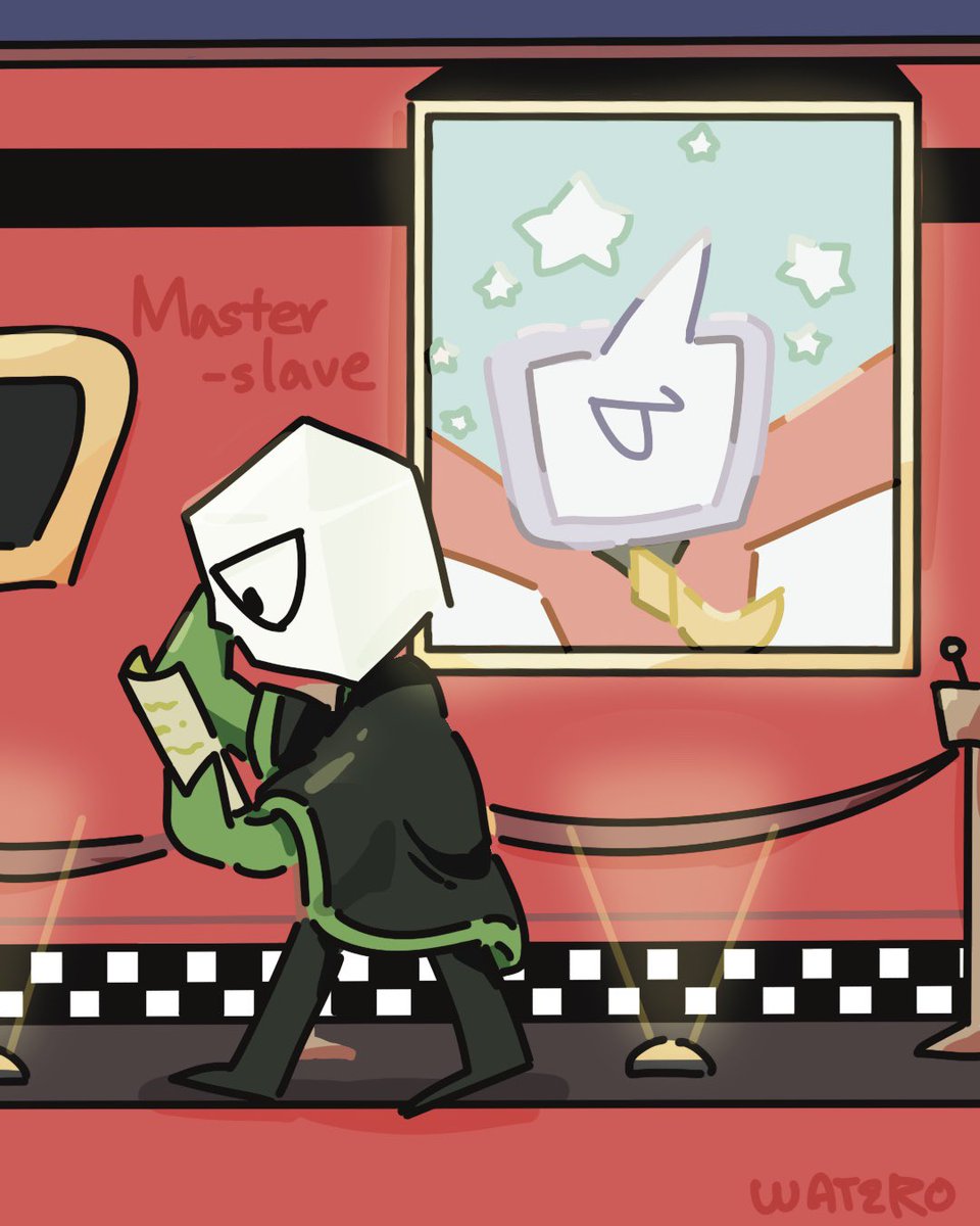 H2O2_watero's tweet image. 百日繪
15.主從
#deltarune