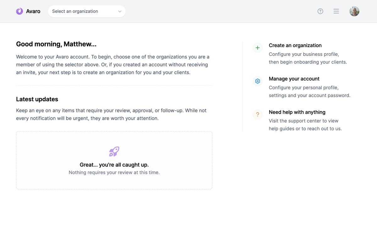 🎨 Been playing with the layout for <a href="/goavaro_/">Avaro</a> and I'm happy where it's landed. Clean, spacious, easy to follow.

One thing I've learned from working on many apps is that sweating the details on layouts is worth it. When you get it right, the rest of the design falls into place.