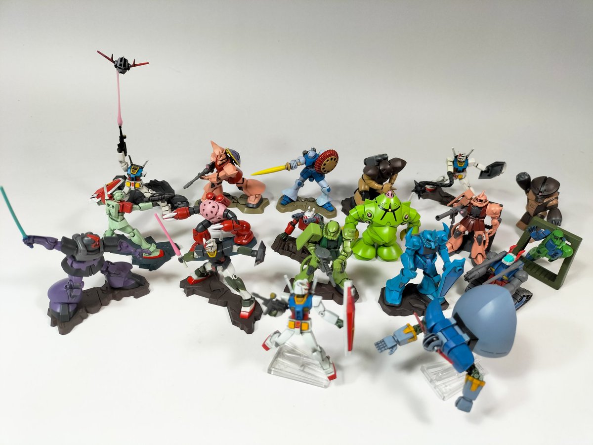 hidekai303's tweet image. チョコサプ完了〜
と、言う事でチョコサプのガンダム、コンプリートです!
次が有るかは解りませんが期待したい所です

#プラモデル
#チョコサプ