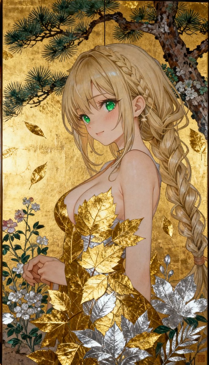 eme_ai_com's tweet image. 【生成失敗】
ちょっとこのままではミスマッチ・・・
背景と人物が完全に分離してる・・・
金箔の質感とかはなかなかリアルでおもしろいかも
#aicompanion #aifriend #生成失敗
eme-ai.com