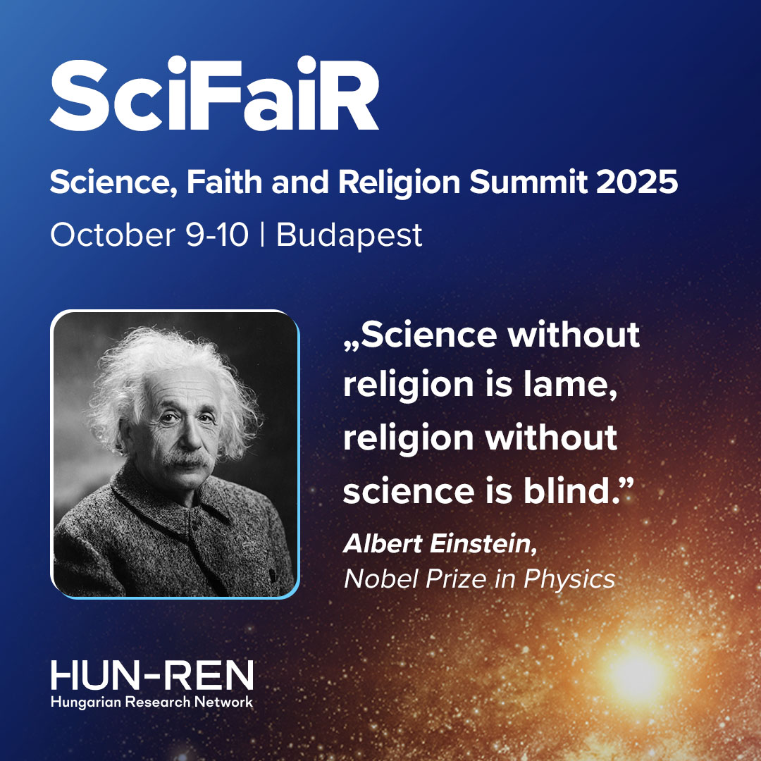 hunren_science's tweet photo. 💥 One of the world’s greatest scientists, #Einstein, once remarked over dinner that behind the physical laws describing the universe there lies something else – something intangible and mysterious. 🔜 #HUNREN “Science, Faith and Religion” Summit https://t.co/ct3pO2nIV2 #SciFaiR https://t.co/V9lUefKOwW