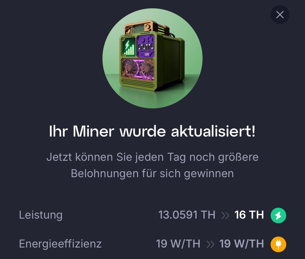 T_der_V's tweet image. Hey Mining Community, 
Yesterday I shared my weekly updates ad I do every week, this week start different. Look at the progress on the pictures. 
Love it, good start into the week!
#GoMining #GoMining10M #BTC #Bitcoin #Bitcoinmining