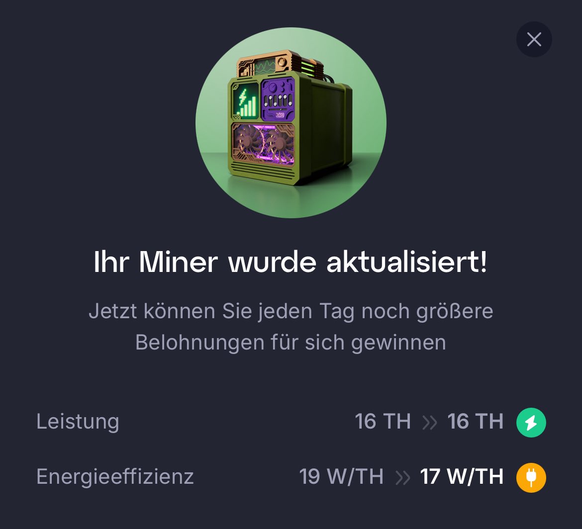 T_der_V's tweet image. Hey Mining Community, 
Yesterday I shared my weekly updates ad I do every week, this week start different. Look at the progress on the pictures. 
Love it, good start into the week!
#GoMining #GoMining10M #BTC #Bitcoin #Bitcoinmining