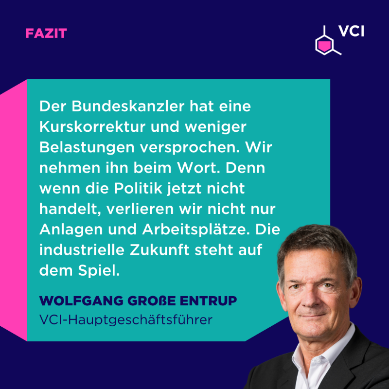 chemieverband's tweet photo. In der deutschen Chemie herrscht weiter Krisenstimmung, die Hoffnungen auf eine konjunkturelle und wirtschaftspolitische Wende sind verflogen. Deutschland und Europa brauchen jetzt einen klaren Fokus auf Wettbewerbsfähigkeit, Wachstum und Innovationskraft. #VCISchlaglicht