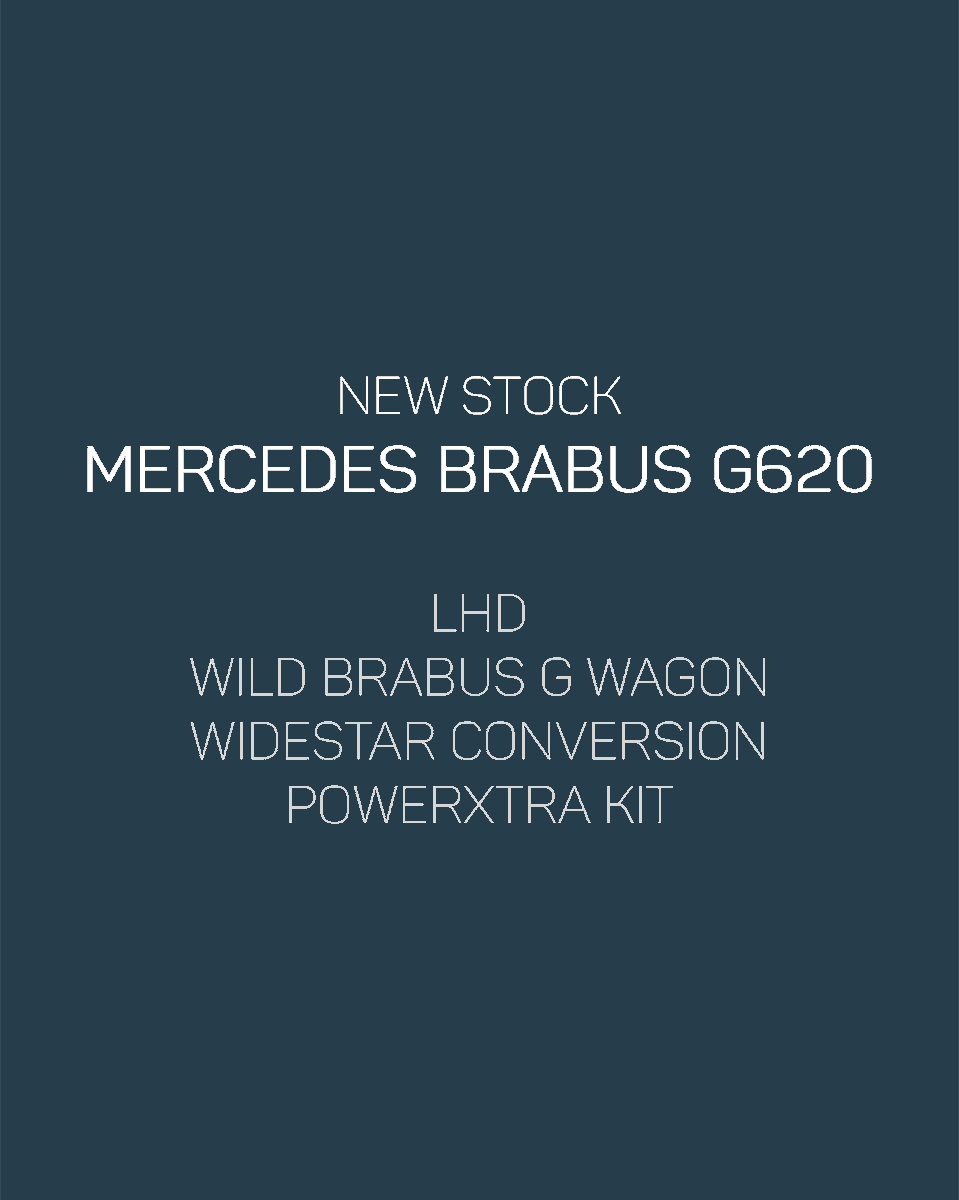 NEW STOCK; Mercedes Brabus G620
LHD // Wild Brabus G Wagon // Widestar Conversion // PowerXtra Kit
millenniumheroes.com/cars/mercedes-… #GWagon #G620